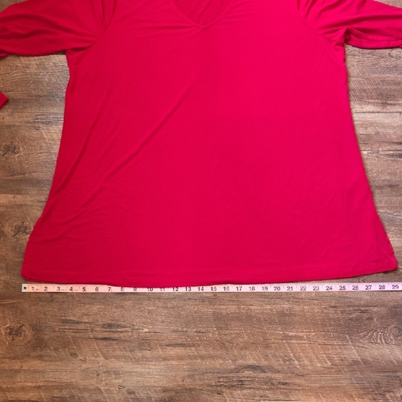 Susan Graver Pink Long Sleeve Blouse Relaxed Fit - Picture 8 of 9